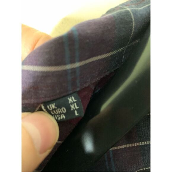 Barbour Connel shirt plaid button down tailored fit men's size large - Picture 5 of 6